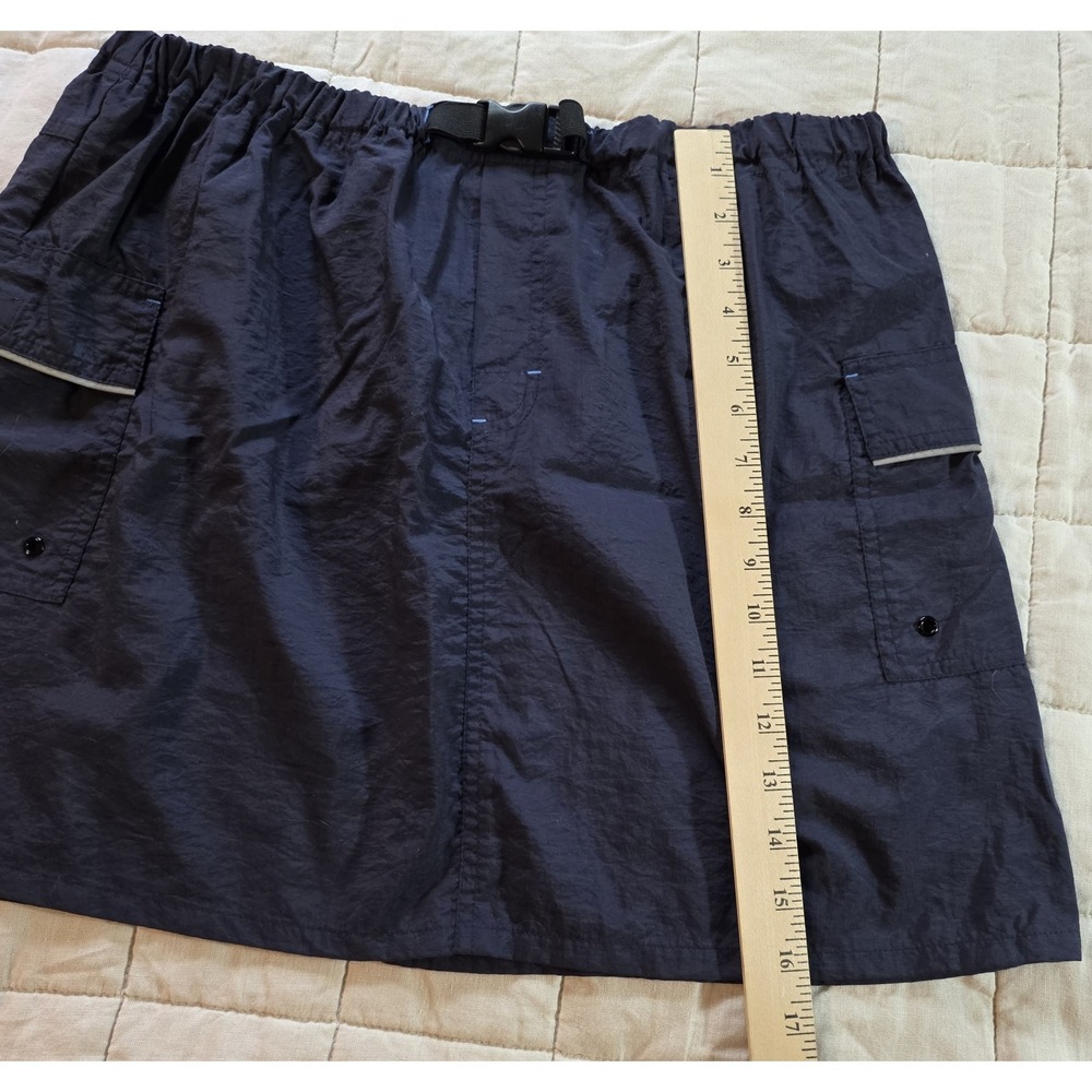 Vintage Jantzen Women's L Navy Blue Nylon Sportswear Short Mini Golf/Gym Skirt - Picture 3 of 7